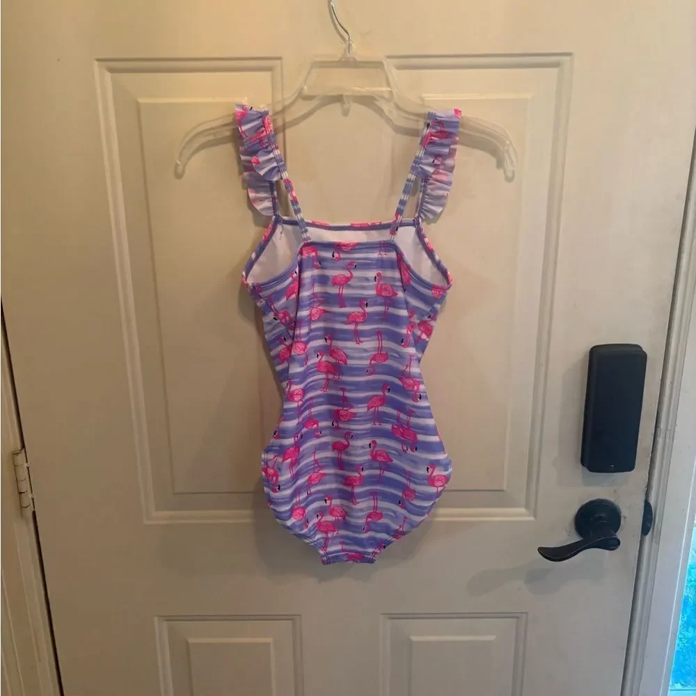 Cat & Jack Purple One Piece Swimsuit with Wide Straps